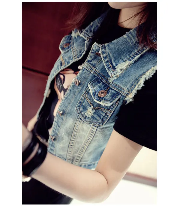 Smanicato in jeans Rina - Dream Shop