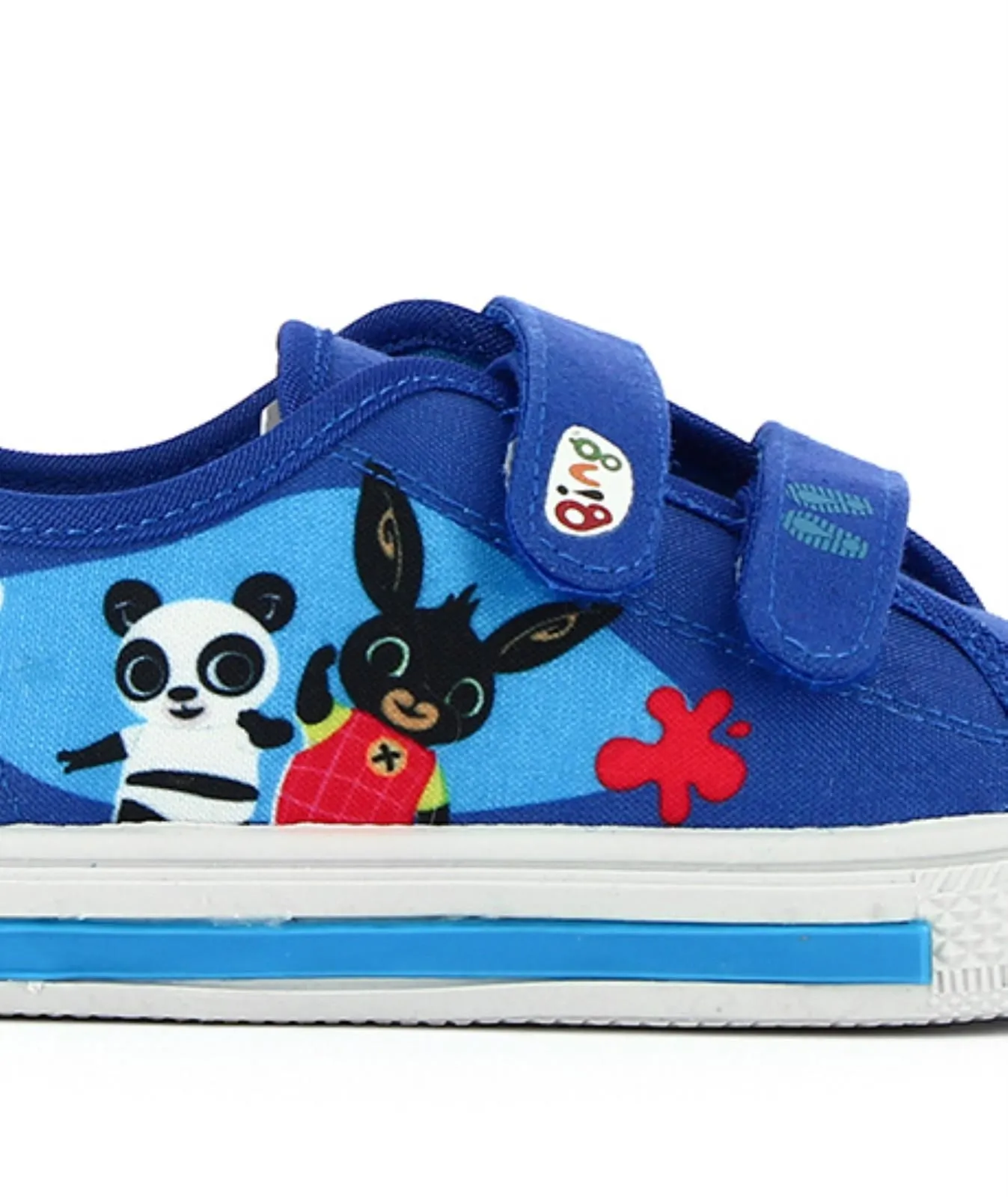 Sneakers blu cartoon in tessuto