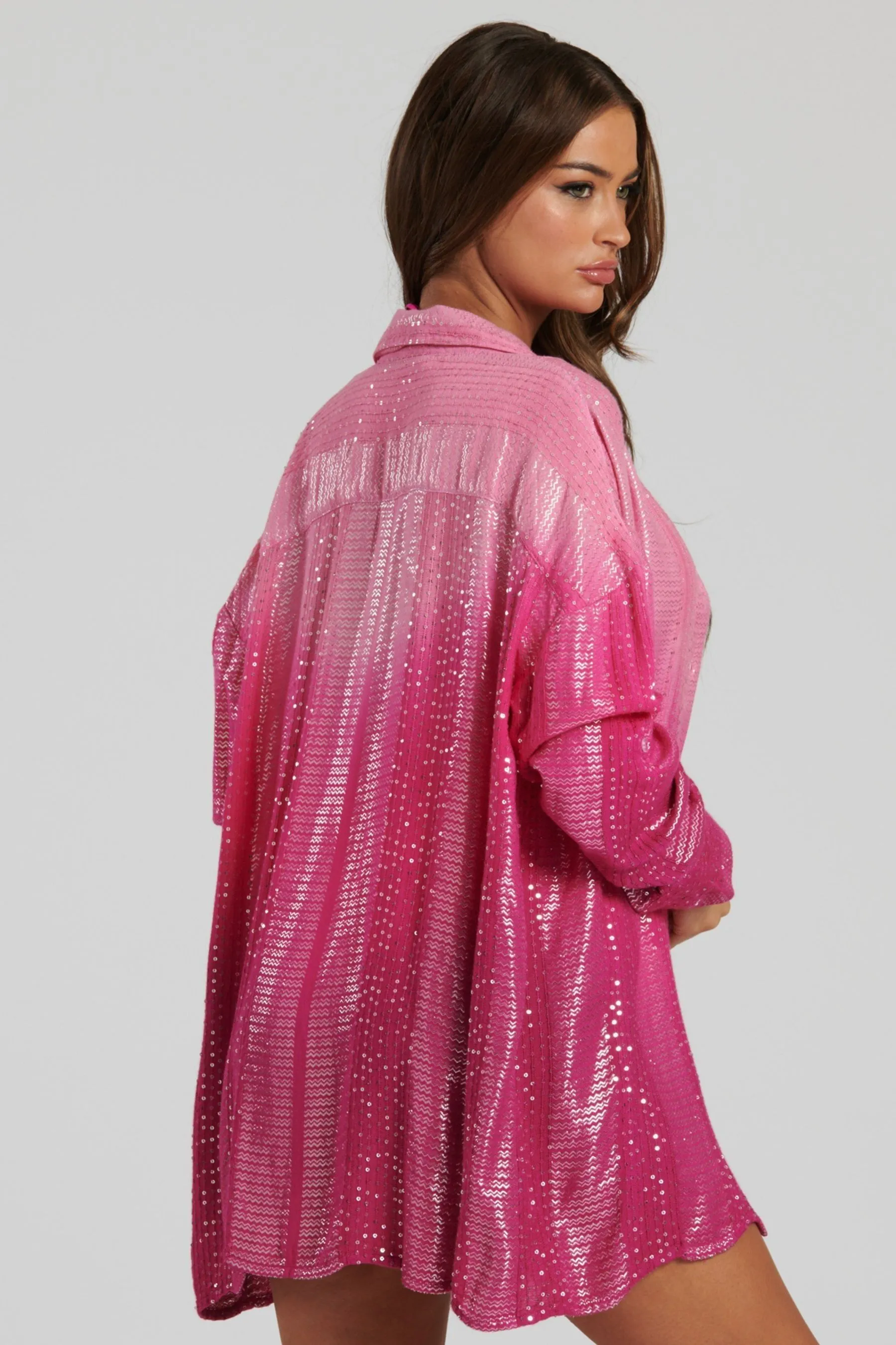 South Beach - Camicia con Dettagli metallizzati sfumato
