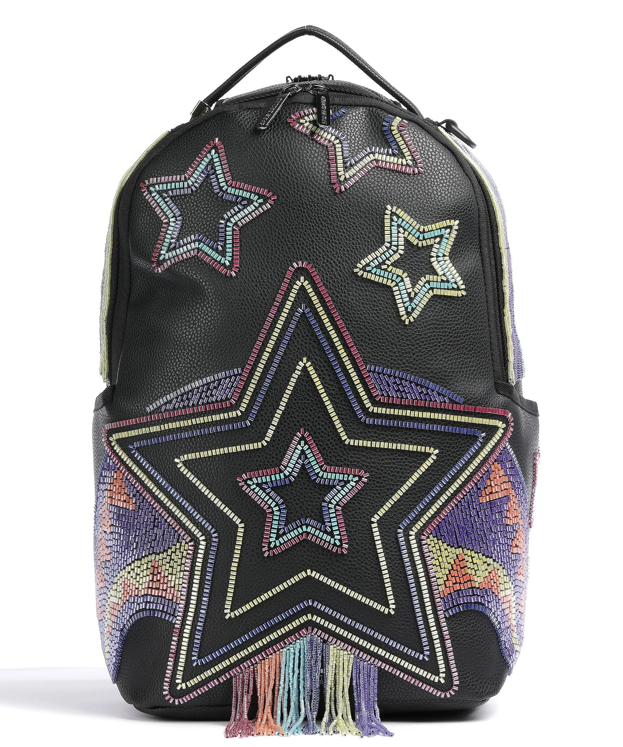  Sprayground Ai Beaded Shark Zaino 14″ pelle sintetica nero  