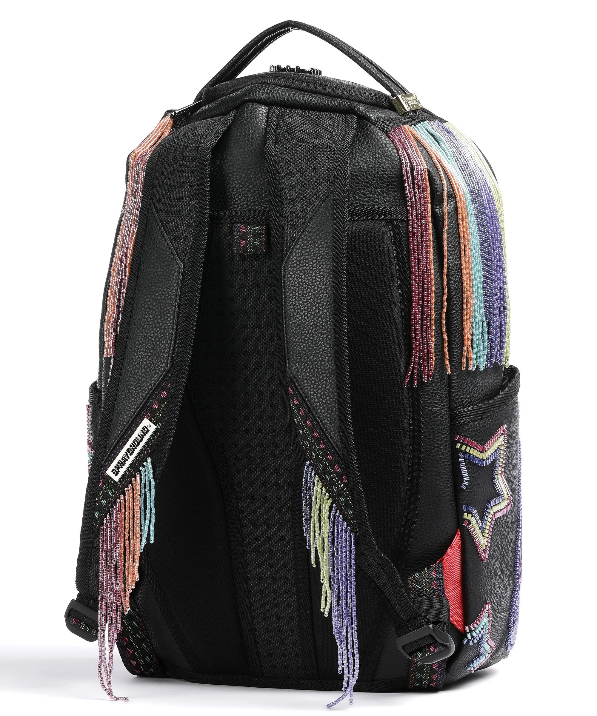  Sprayground Ai Beaded Shark Zaino 14″ pelle sintetica nero  