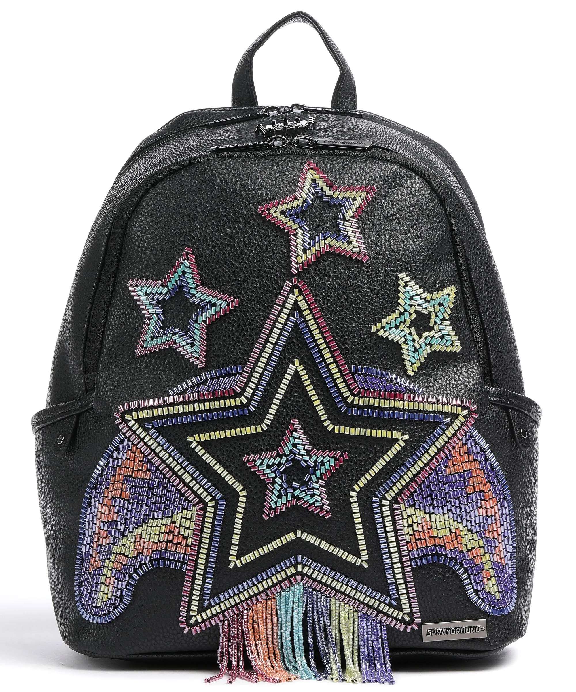  Sprayground Ai Beaded Shark Zaino pelle sintetica nero  