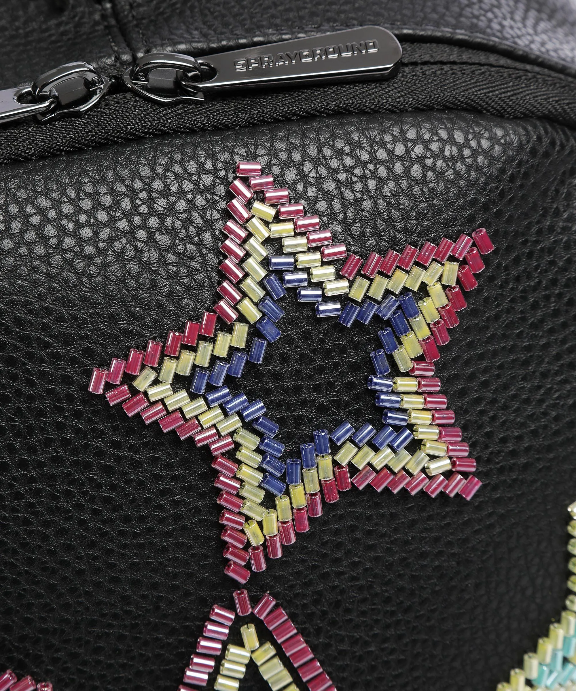  Sprayground Ai Beaded Shark Zaino pelle sintetica nero  