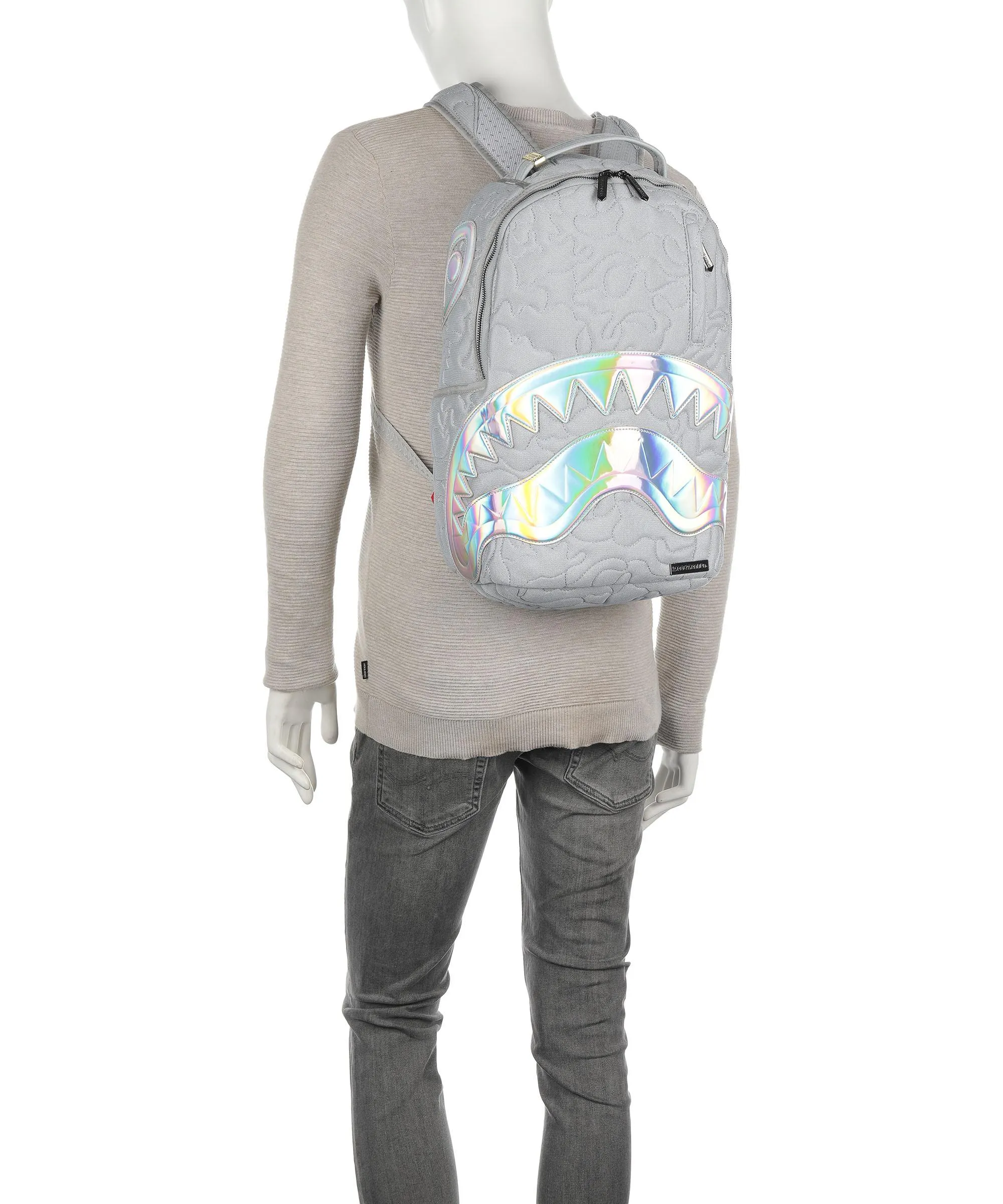  Sprayground Quilted Northern Zaino 14″ poliestere grigio  