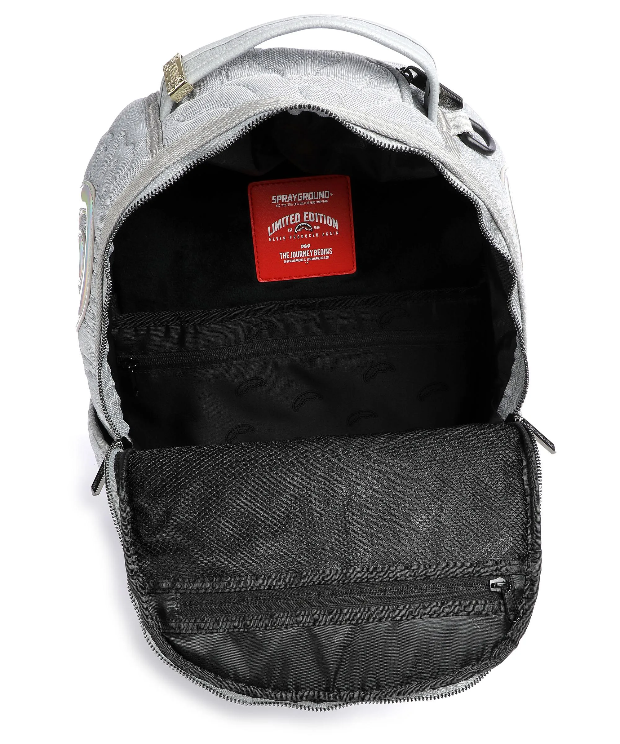  Sprayground Quilted Northern Zaino 14″ poliestere grigio  