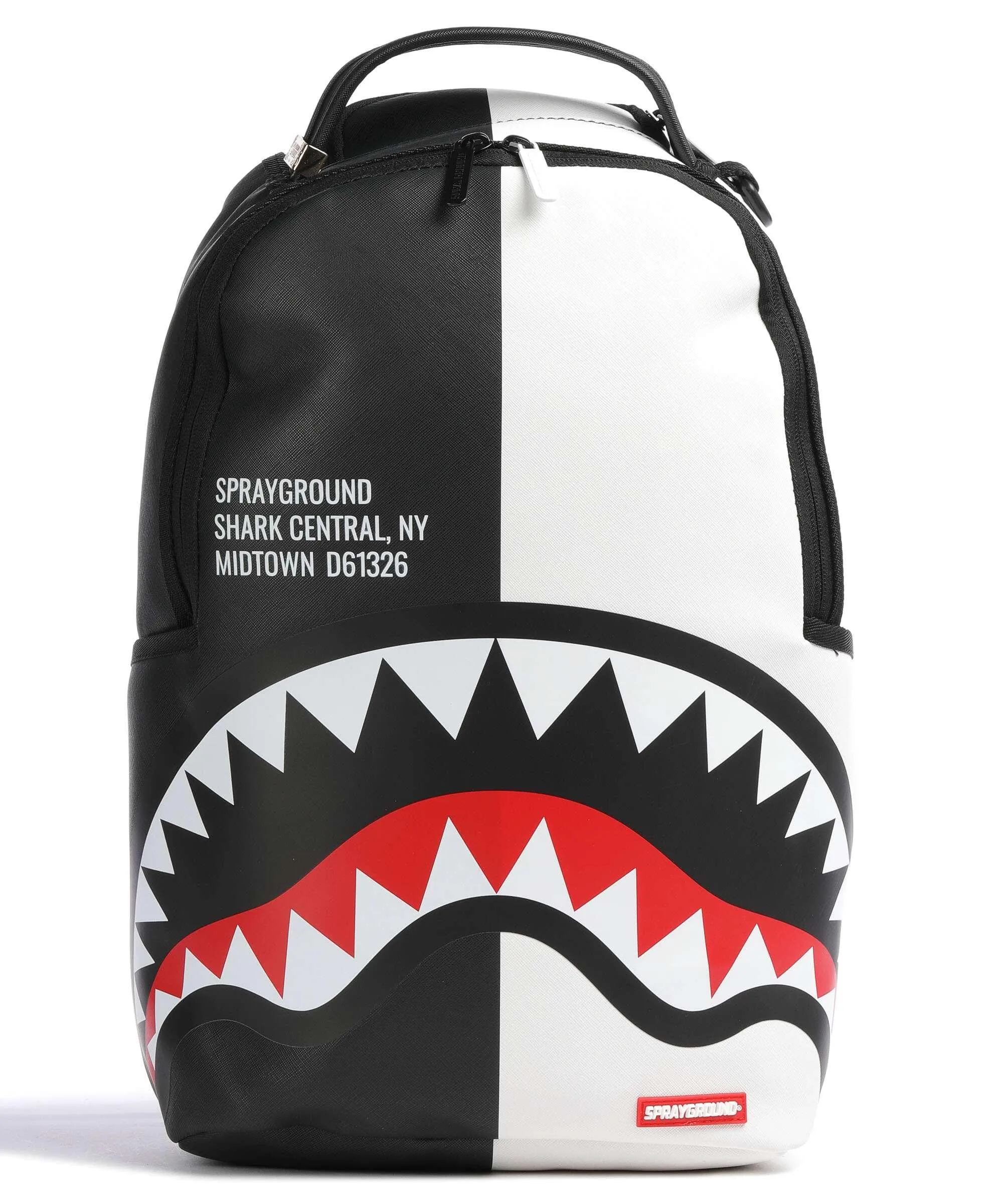  Sprayground Shark Central 2.0 Zaino 13″ plastica nero/bianco  