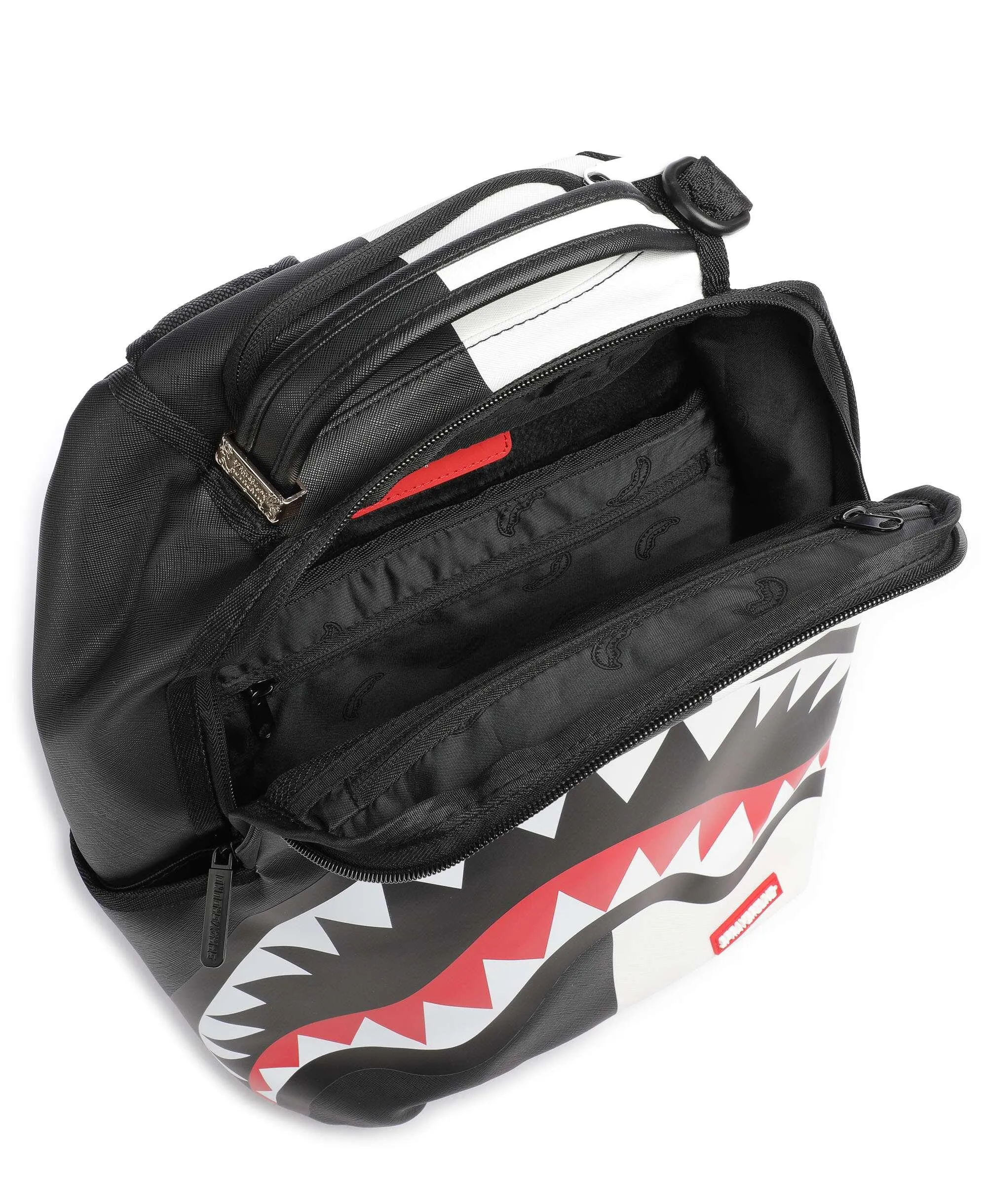  Sprayground Shark Central 2.0 Zaino 13″ plastica nero/bianco  