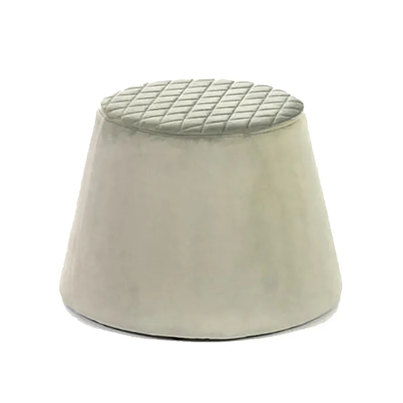 Stones Pouf in velluto, grigio