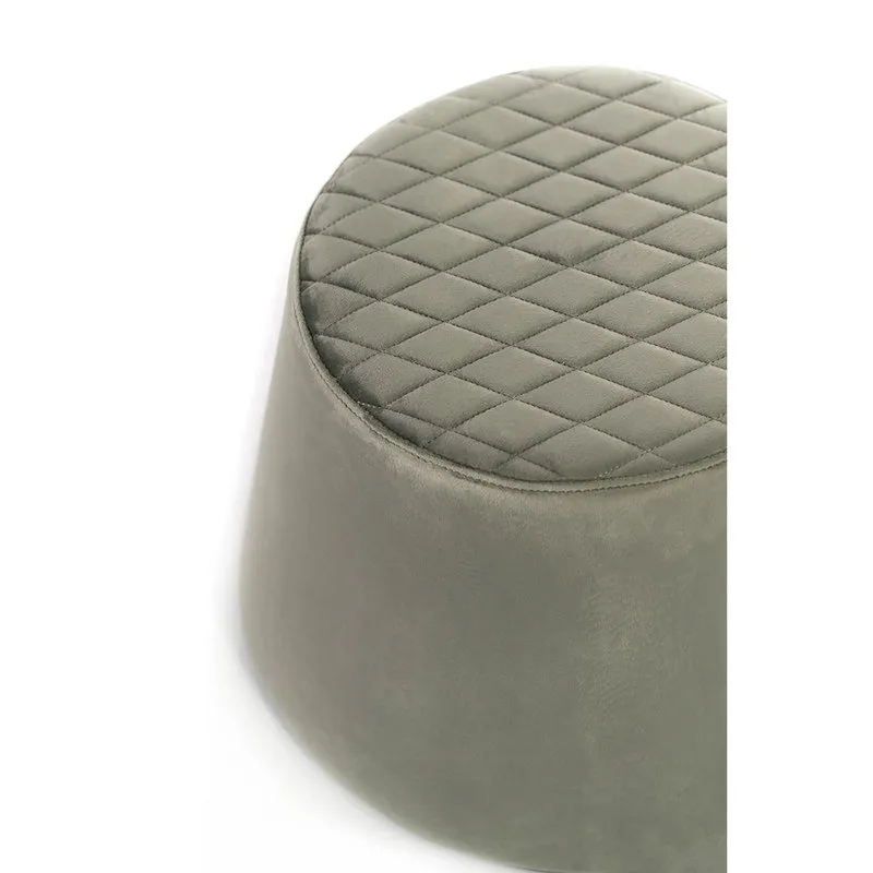 Stones Pouf in velluto, grigio