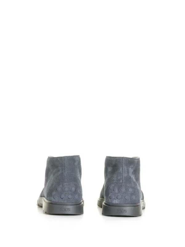 Suede ankle boot