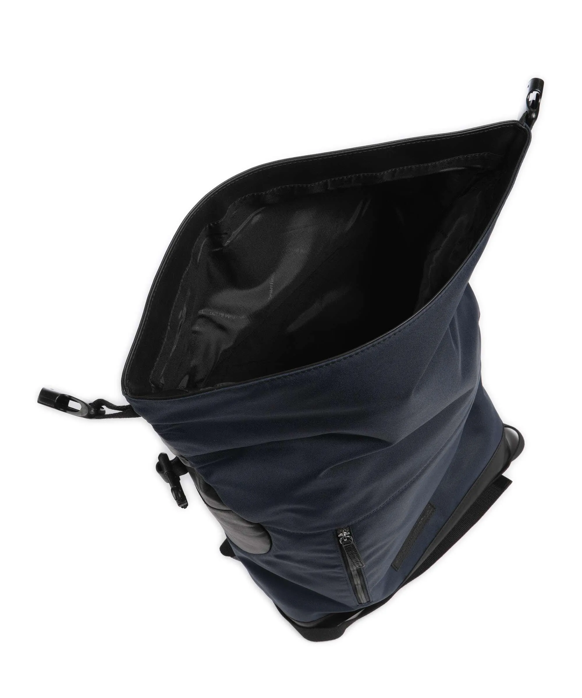 The Chesterfield Brand Fusion Bornholm Zaino roll-top 17″ nylon, pelle navy  