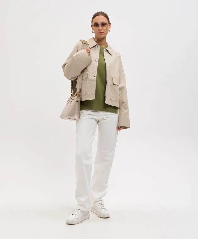 Toteme Maglione in cashmere verde 242WRT1734YA0016