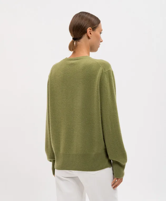 Toteme Maglione in cashmere verde 242WRT1734YA0016