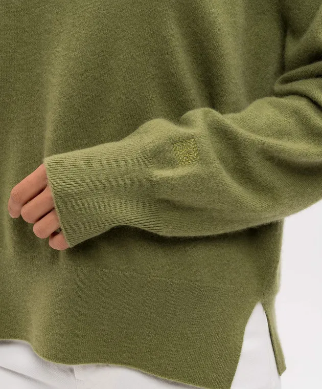 Toteme Maglione in cashmere verde 242WRT1734YA0016