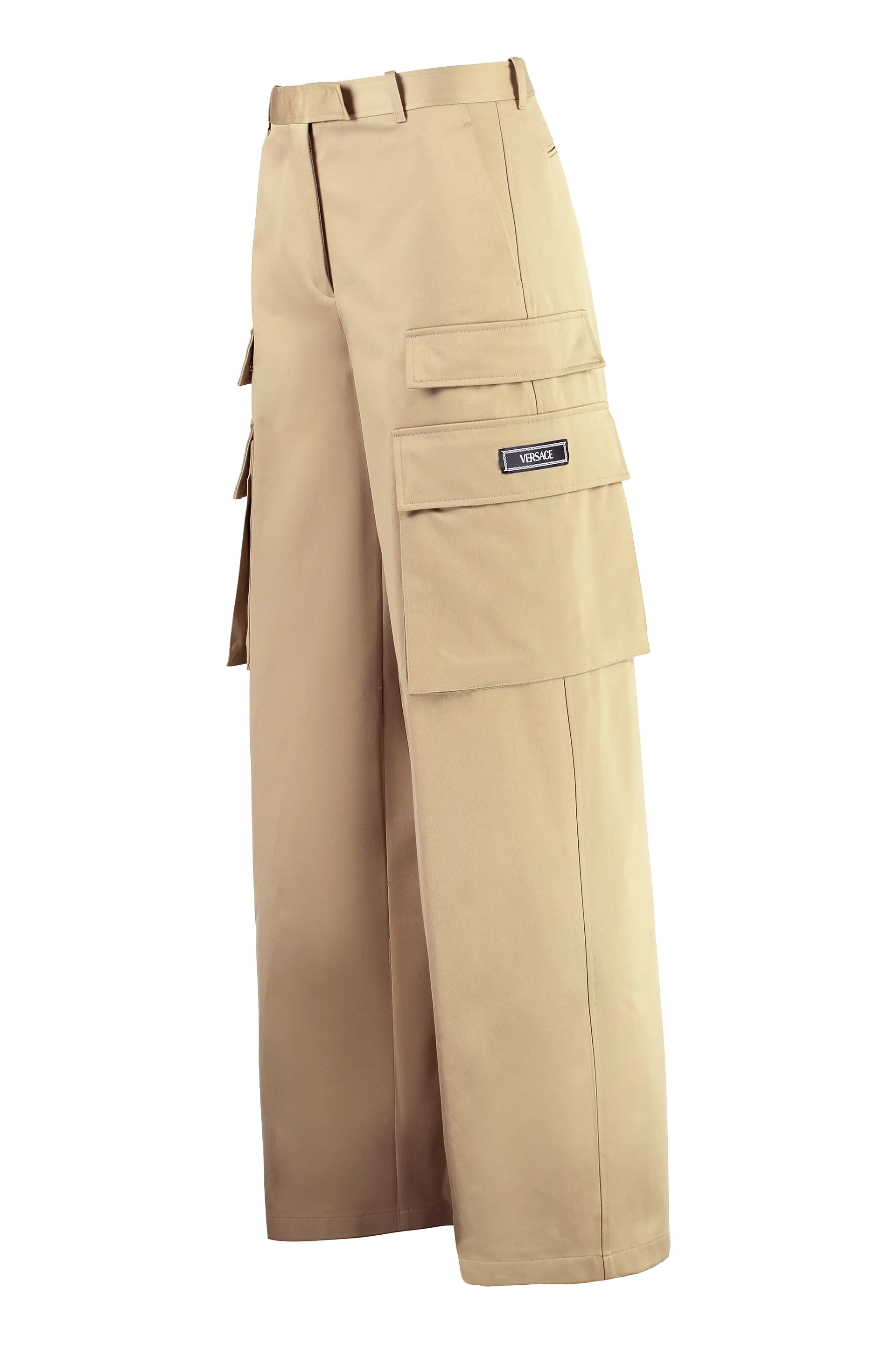 Versace Pantaloni cargo in gabardine