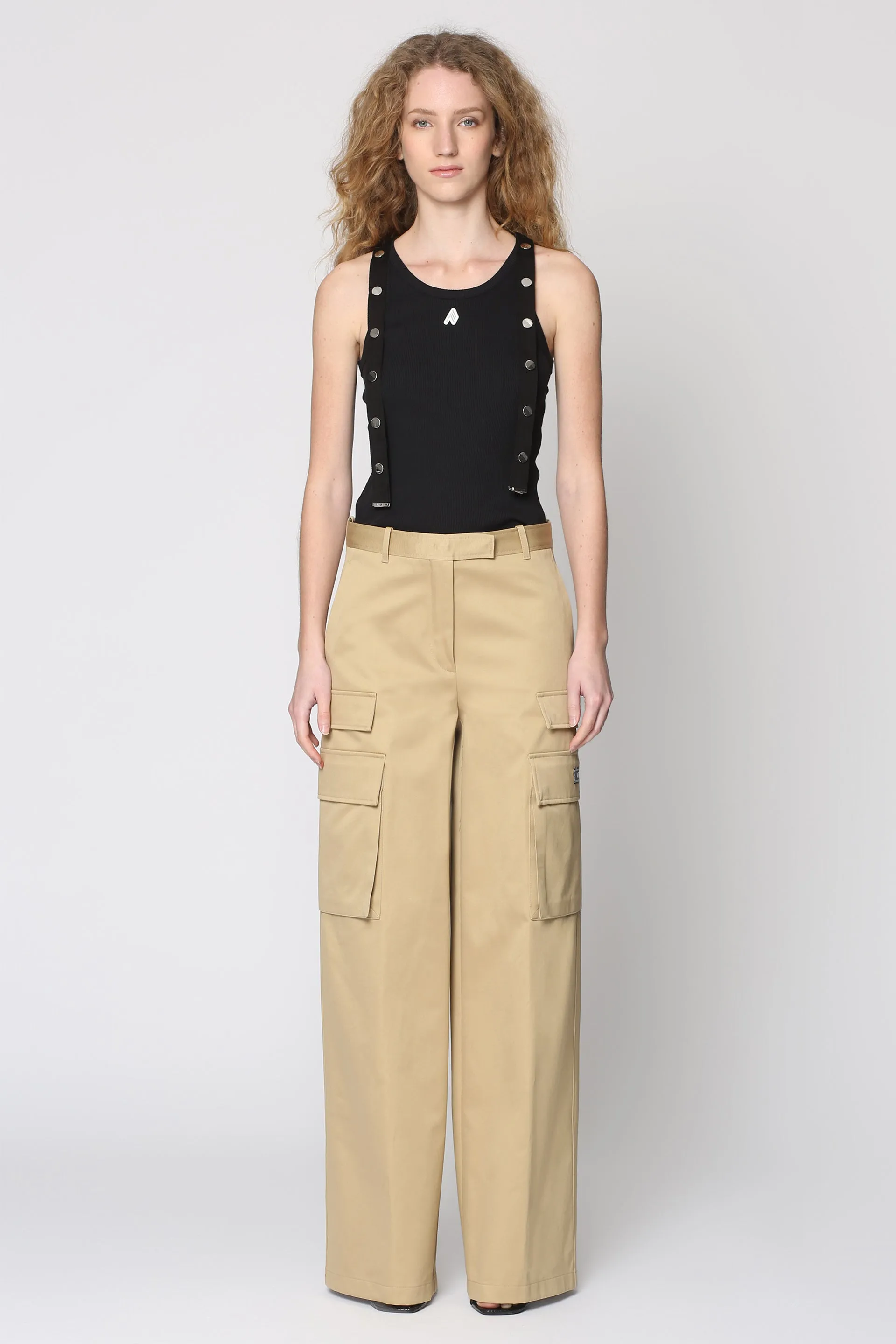 Versace Pantaloni cargo in gabardine