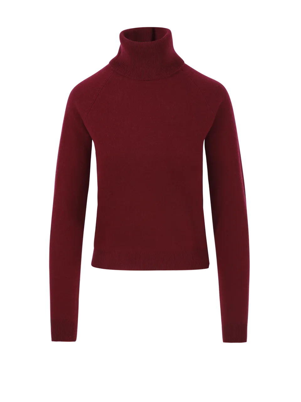 WOMAN CASHMERE COMPANY RED CASHMERE RAGLAN ROUND NECK SWEATER