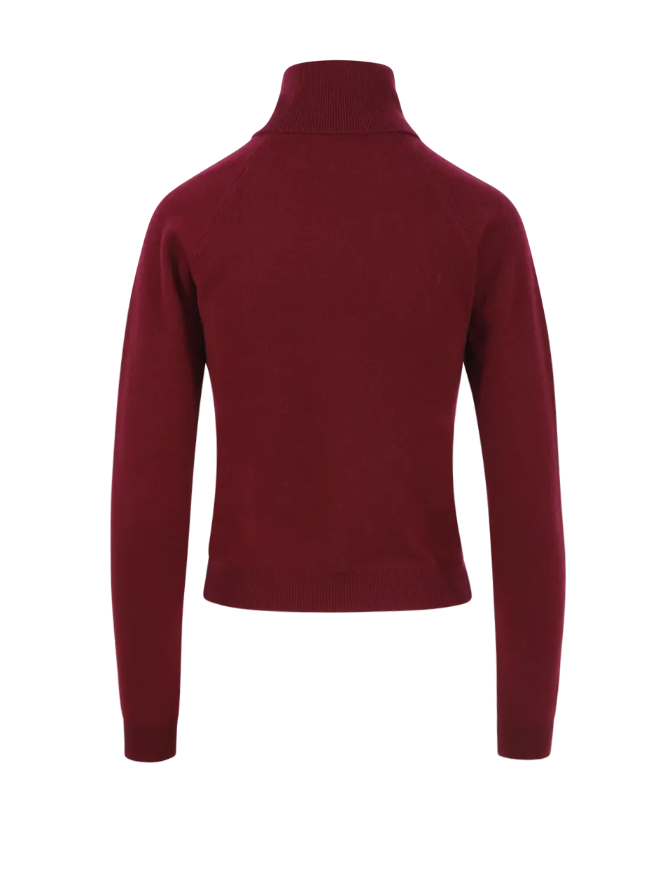 WOMAN CASHMERE COMPANY RED CASHMERE RAGLAN ROUND NECK SWEATER
