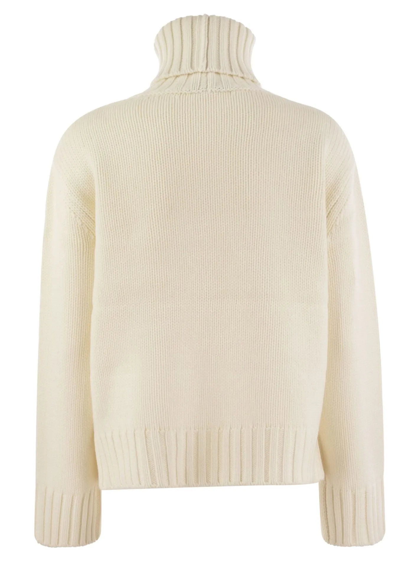 Wool, silk and cashmere blend turtleneck sweater