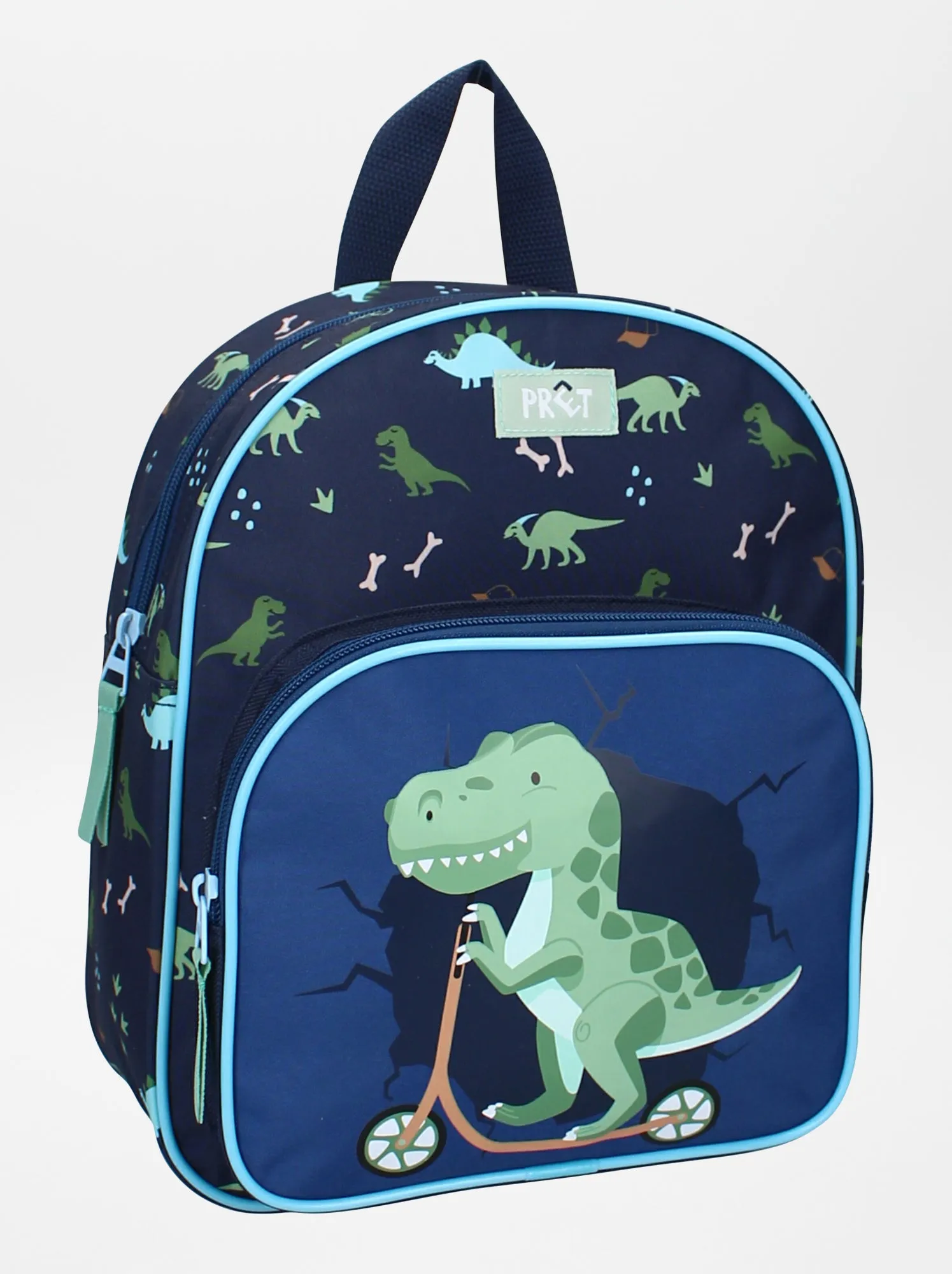 Zaino con stampa dinosauri - blu