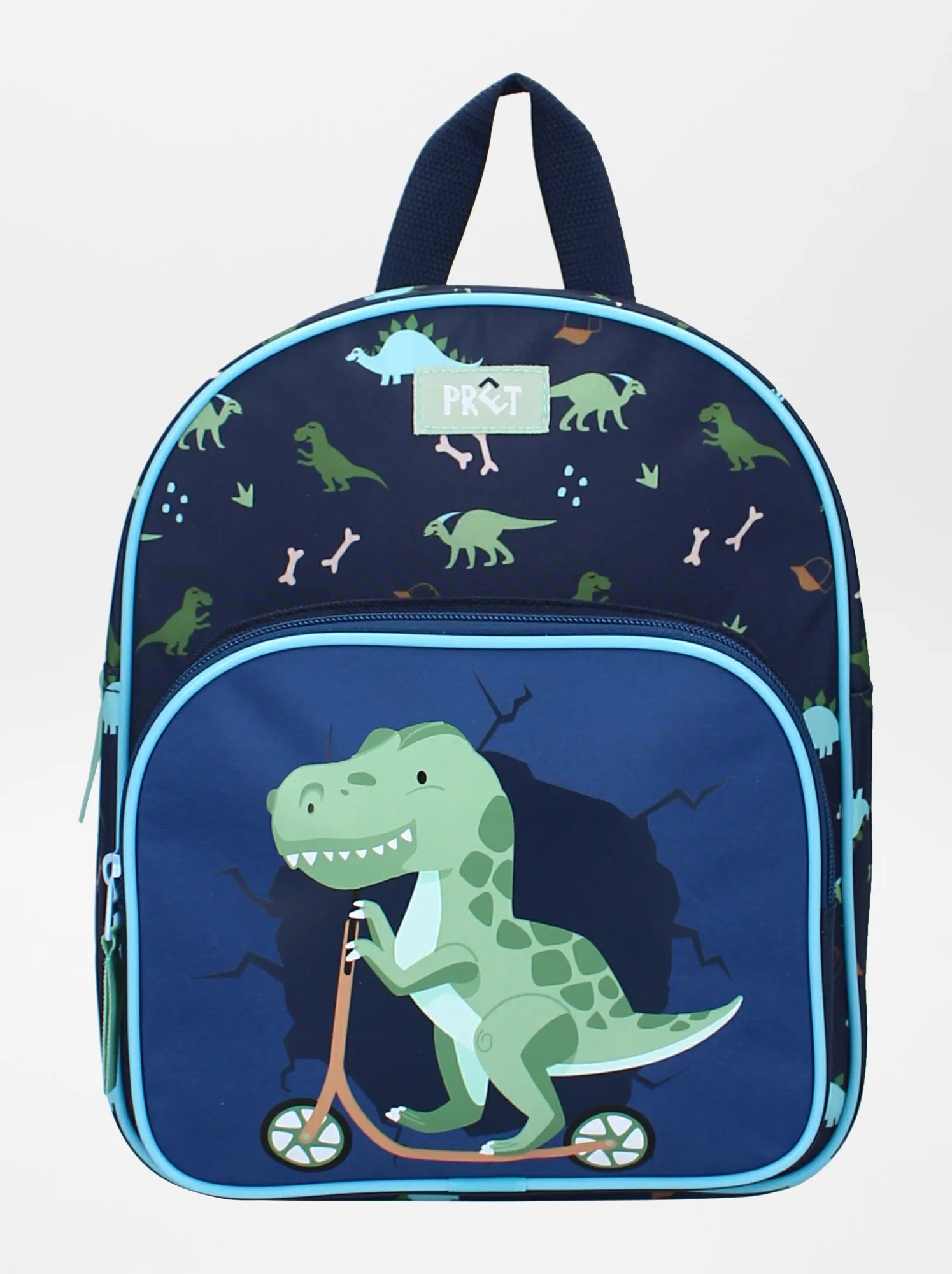 Zaino con stampa dinosauri - blu