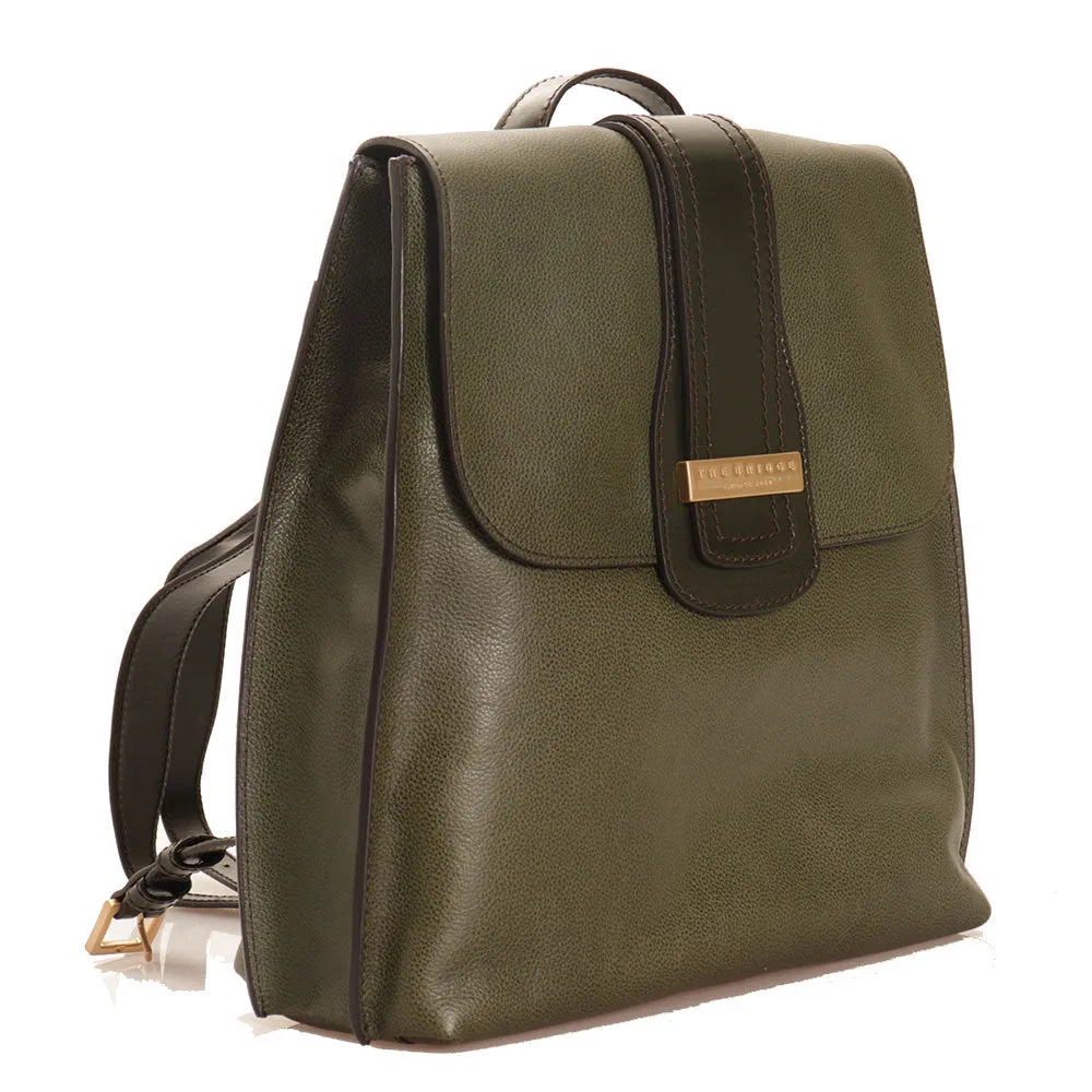 Zaino Donna con Pattina THE BRIDGE linea Bice in Pelle Verde