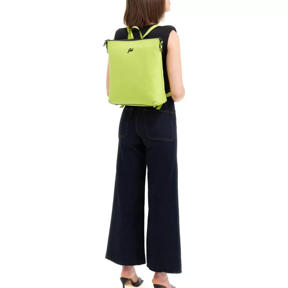 Zaino Donna GABS Lolita Medium in Pelle Martellata colore Cyber Lime