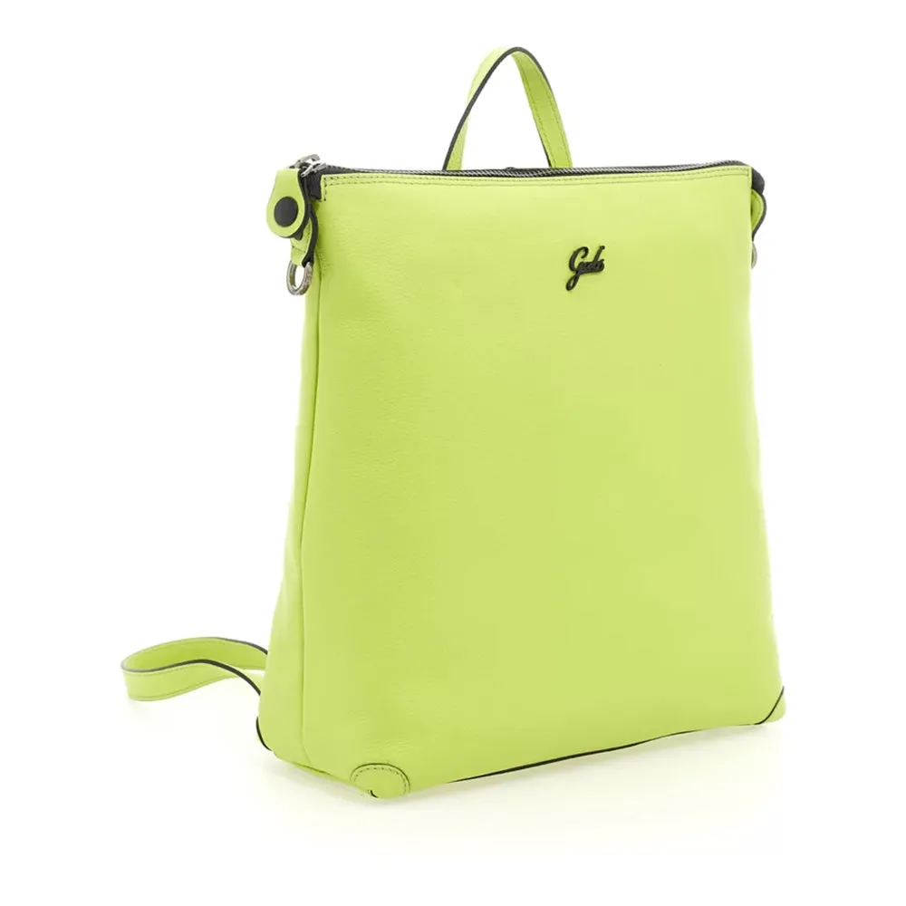 Zaino Donna GABS Lolita Medium in Pelle Martellata colore Cyber Lime