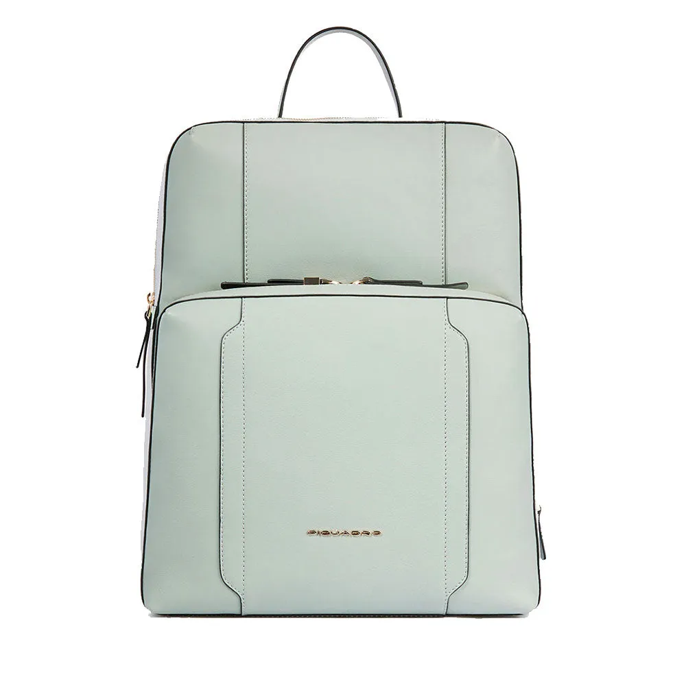 Zaino donna PIQUADRO in pelle porta computer 15,6 pollici CA6216W92 verde