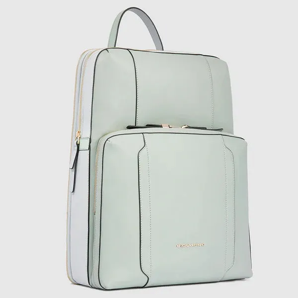 Zaino donna PIQUADRO in pelle porta computer 15,6 pollici CA6216W92 verde