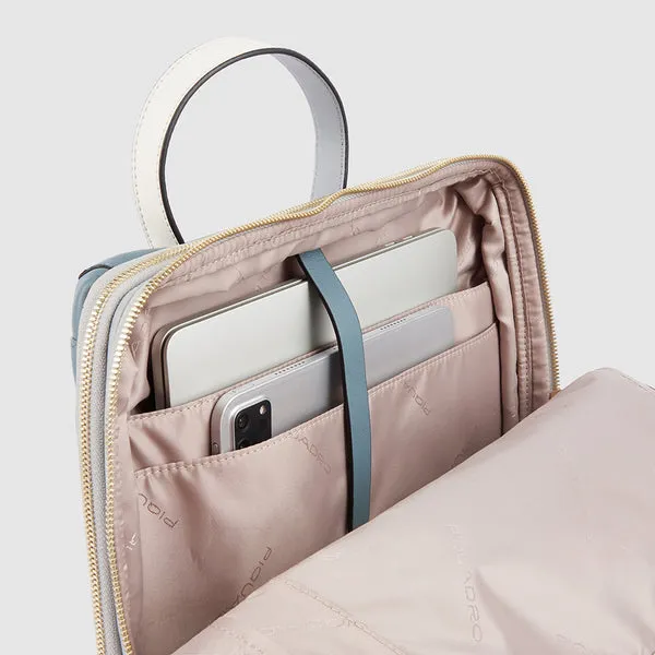 Zaino donna PIQUADRO in pelle porta computer 15,6 pollici CA6216W92 verde