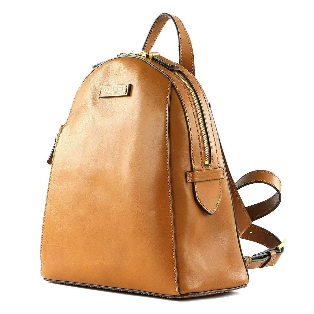 Zaino Donna THE BRIDGE linea Costanza in Pelle color Cognac