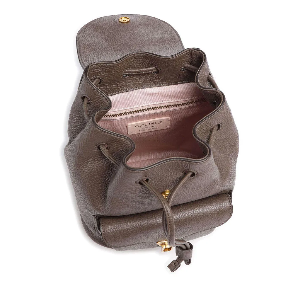 Zaino Piccolo COCCINELLE in Pelle Linea Beat Soft colore Coffee