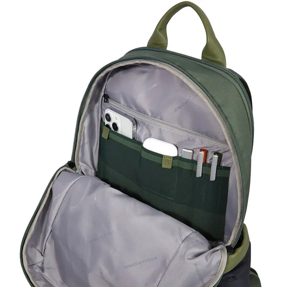 Zaino PIQUADRO con porta pc 15.6 pollici o porta iPad CA6314S131 verde