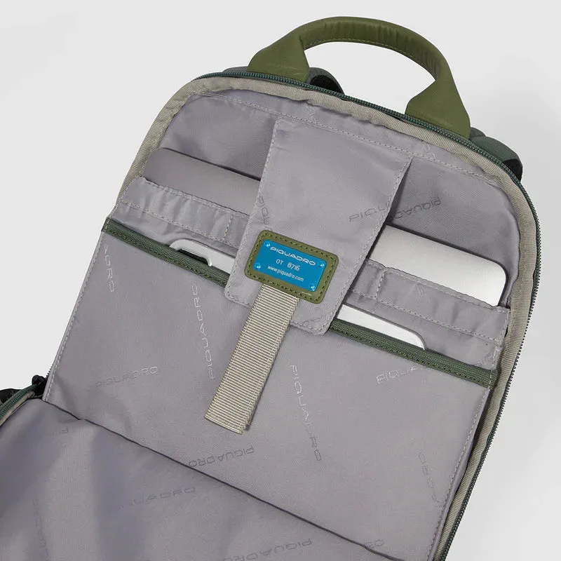 Zaino PIQUADRO con porta pc 15.6 pollici o porta iPad CA6314S131 verde