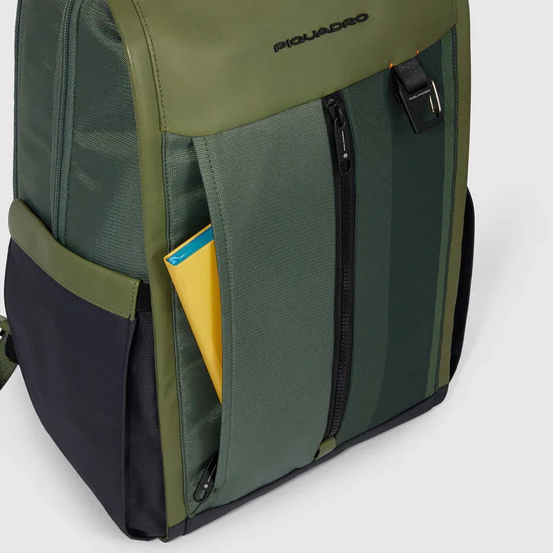 Zaino PIQUADRO con porta pc 15.6 pollici o porta iPad CA6314S131 verde