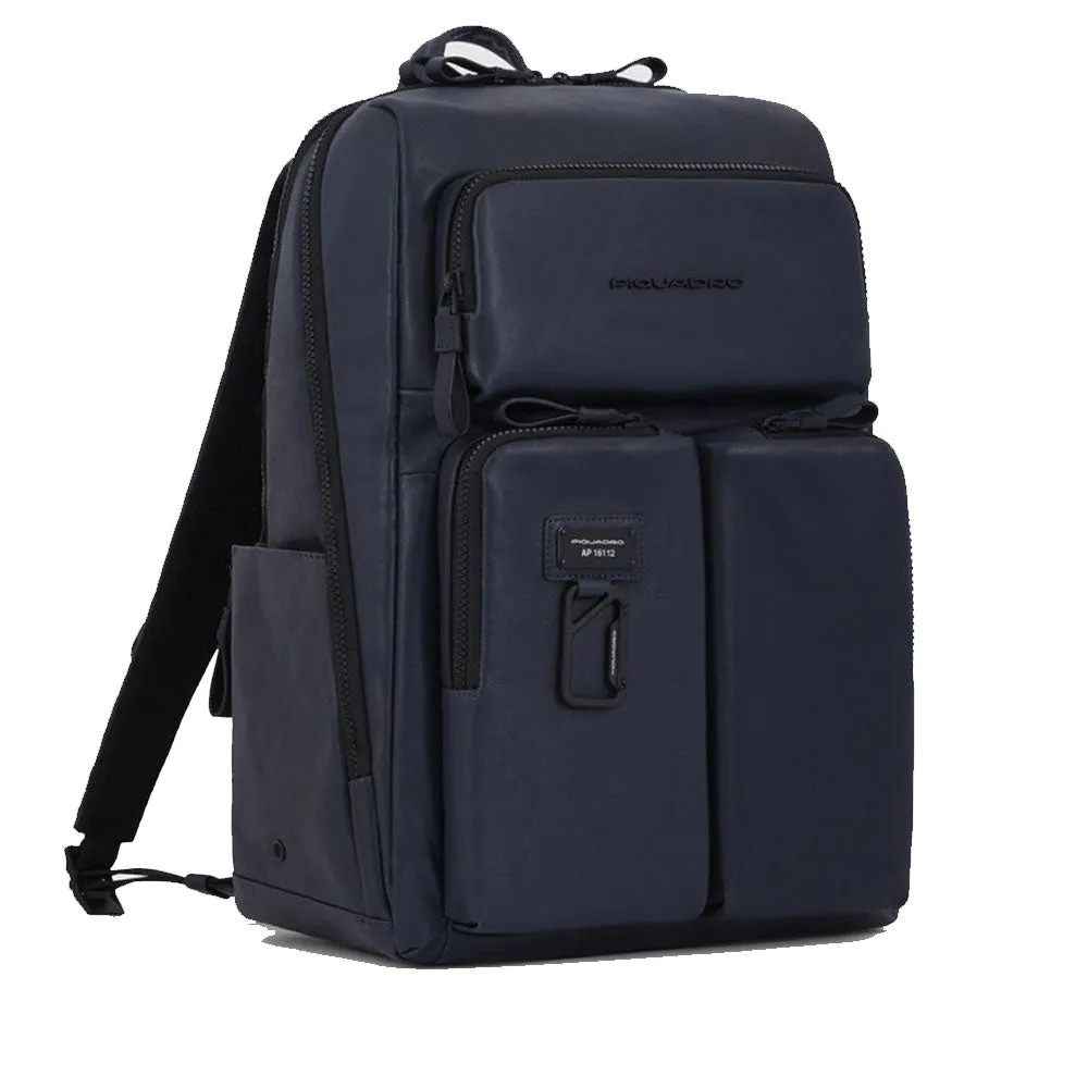 Zaino PIQUADRO Porta Pc 15 e iPad in Pelle Blu Linea Harper - CA3349AP