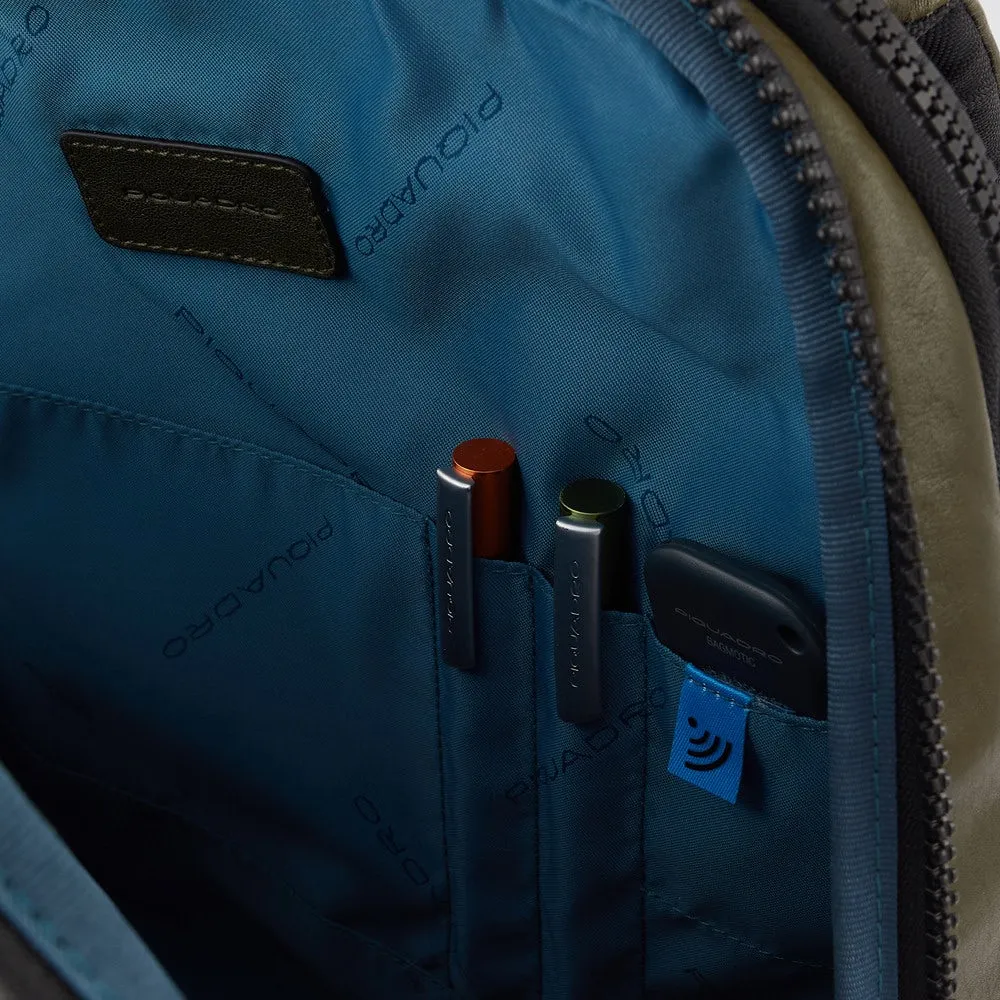 Zaino PIQUADRO Porta Pc 15 e iPad in Pelle Blu Linea Harper - CA3349AP