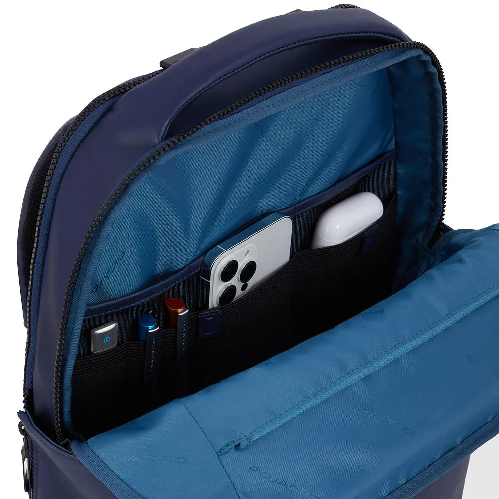 Zaino PIQUADRO porta Pc 15,6 in Pelle Colore Blu Linea Aye - CA6206W119