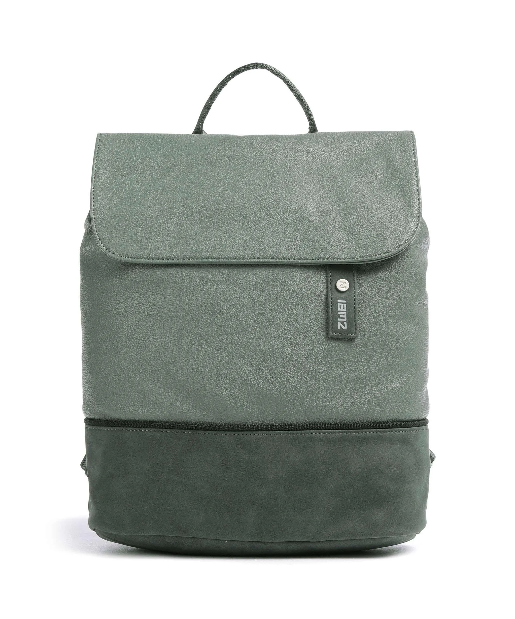  Zwei Jana JR13 Zaino pelle sintetica grigio-verde  