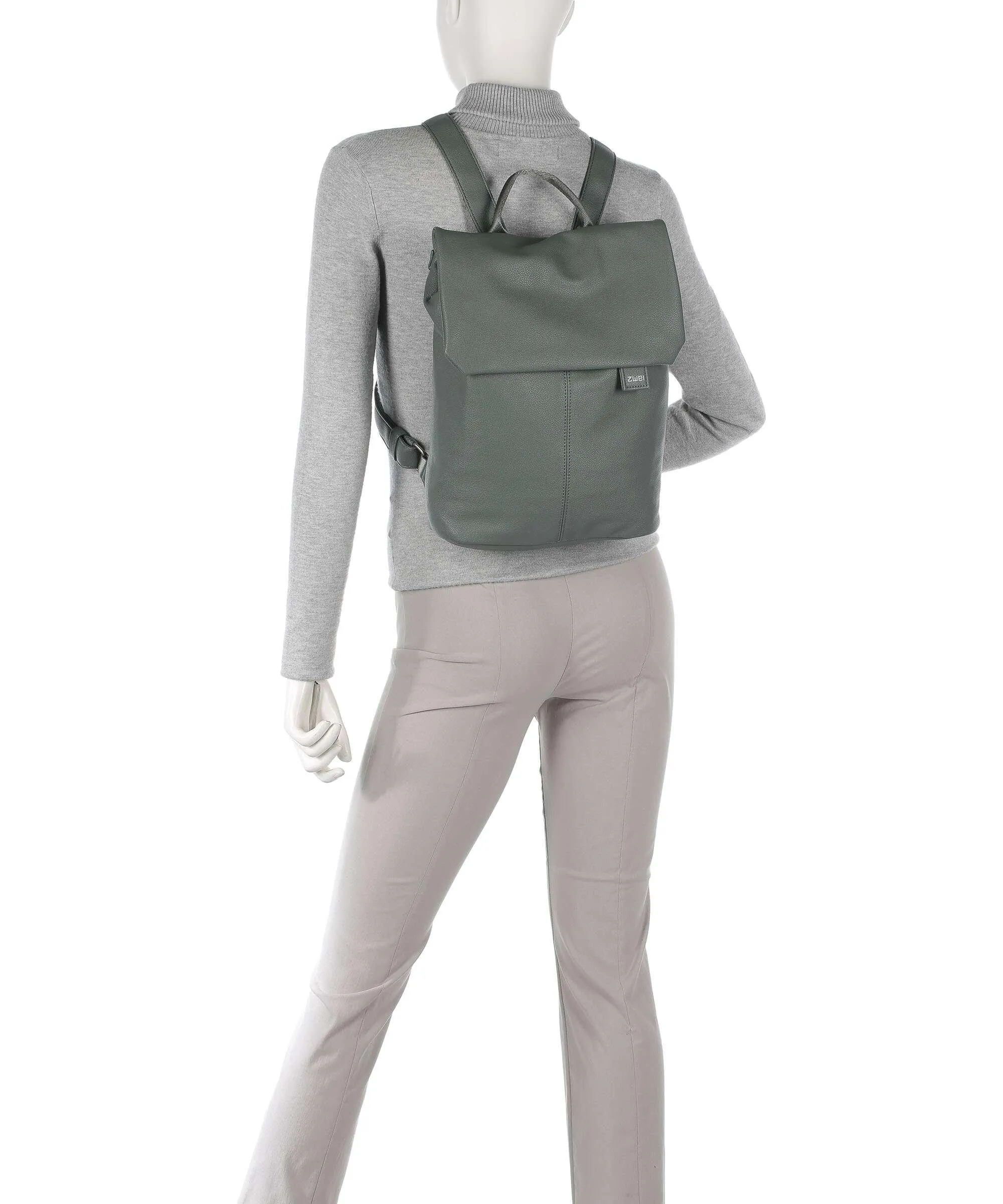  Zwei Mademoiselle.M MR13 Zaino pelle sintetica verde  