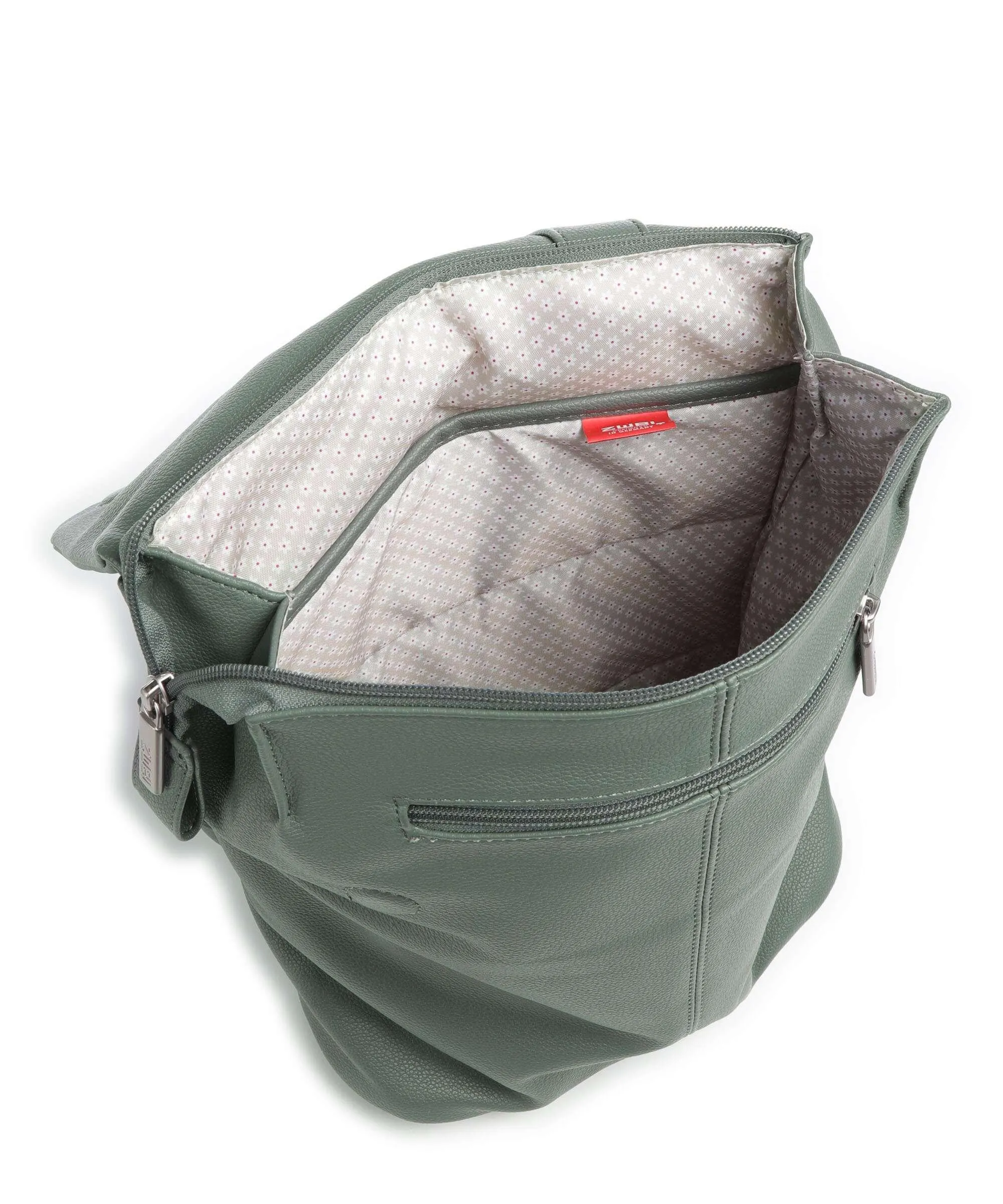  Zwei Mademoiselle.M MR13 Zaino pelle sintetica verde  